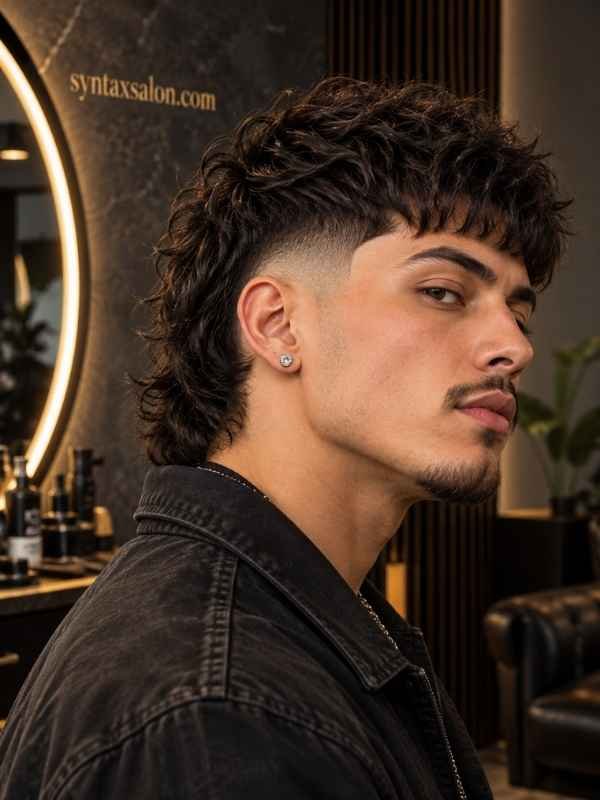 Burst Fade Mexican Mullet