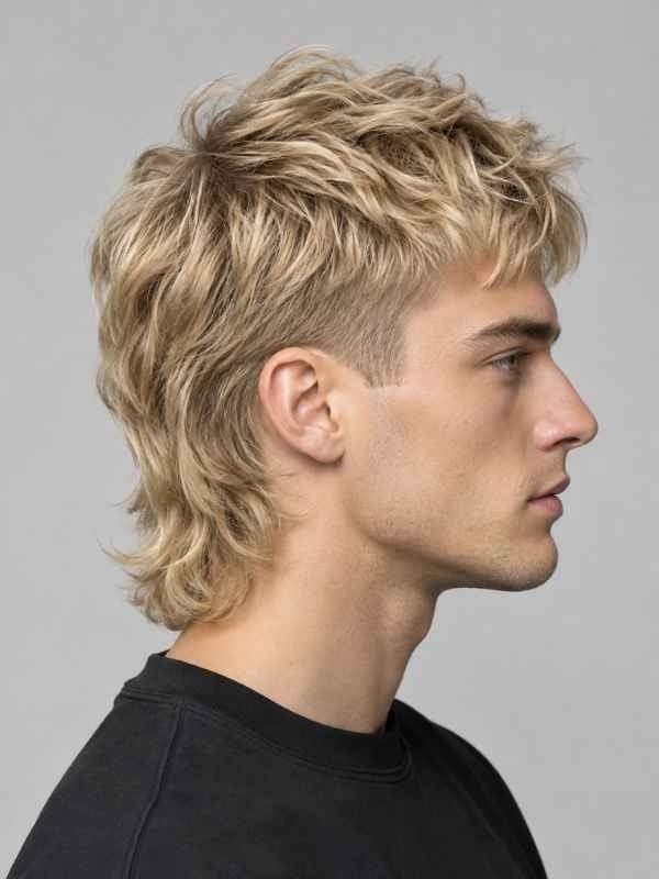 Classic Clean Blonde Mullet