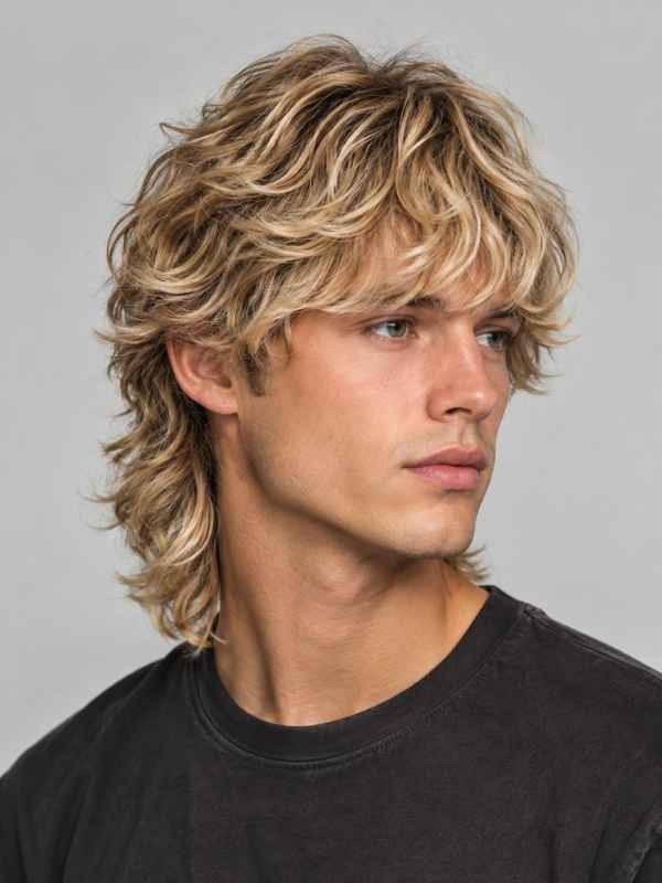 Shag Inspired Blonde Mullet