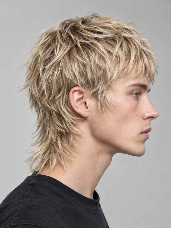Razor Edge Blonde Mullet