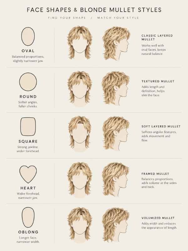 Blonde Modern Mullet Fade Guide