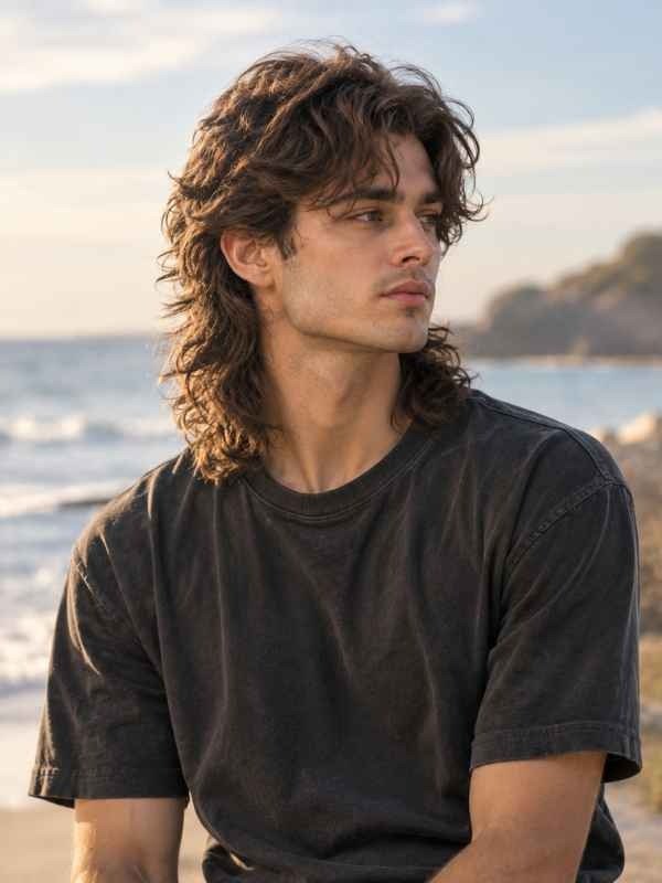 Wavy Curtain Mullet