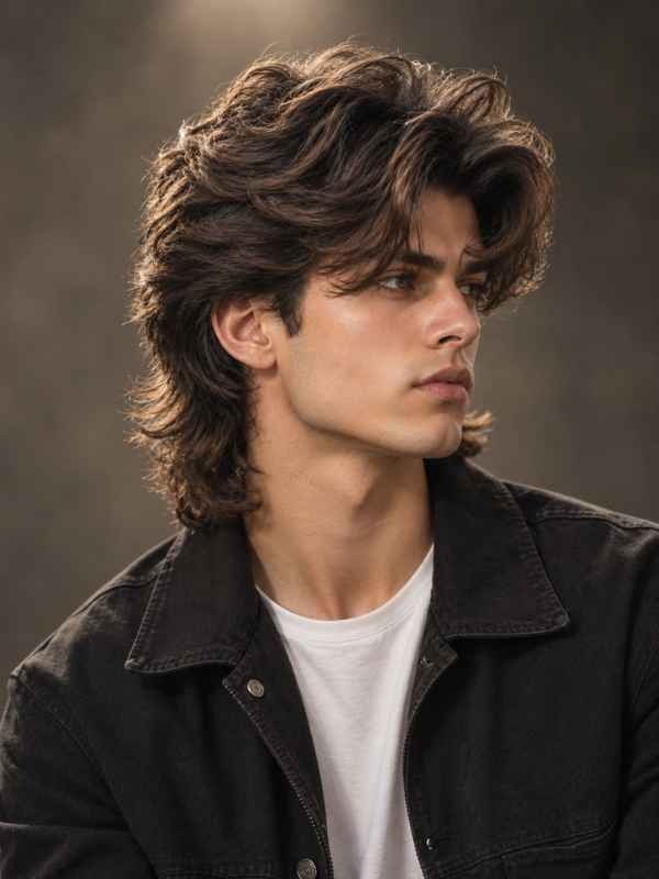 Voluminous Curtain Mullet