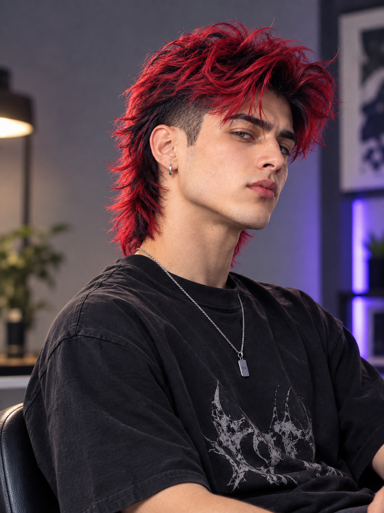 Colored Reverse Mullet