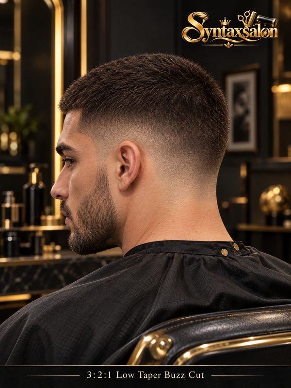 3 2 1 low taper buzz cut