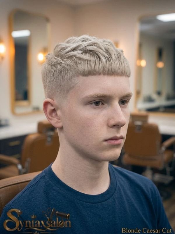 Blonde Caesar Cut