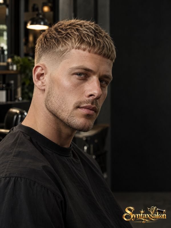 _Blonde Caesar Cut