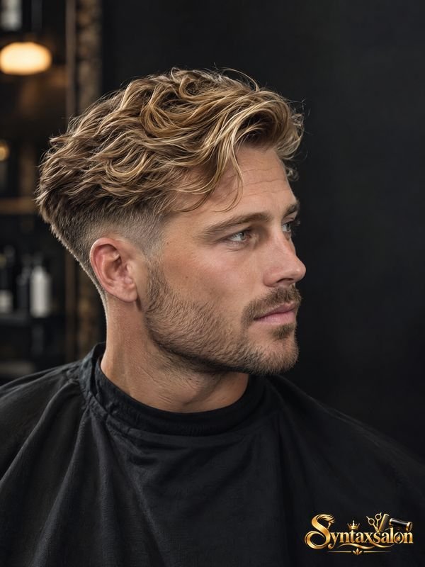 Blonde Wavy Taper