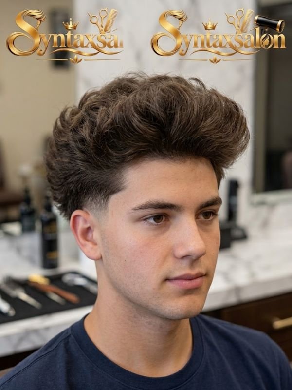 Fluffy Style with Low Taper Fade