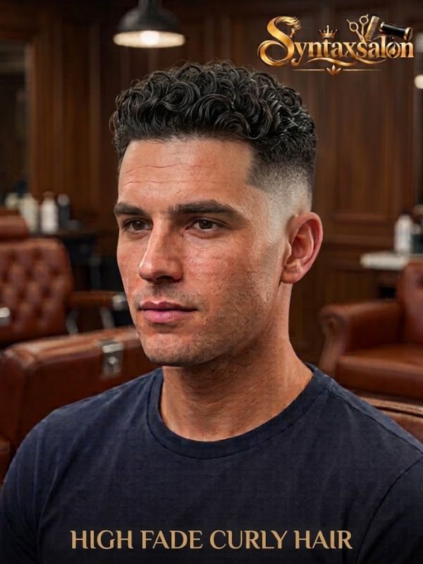 High Fade Curly Hair