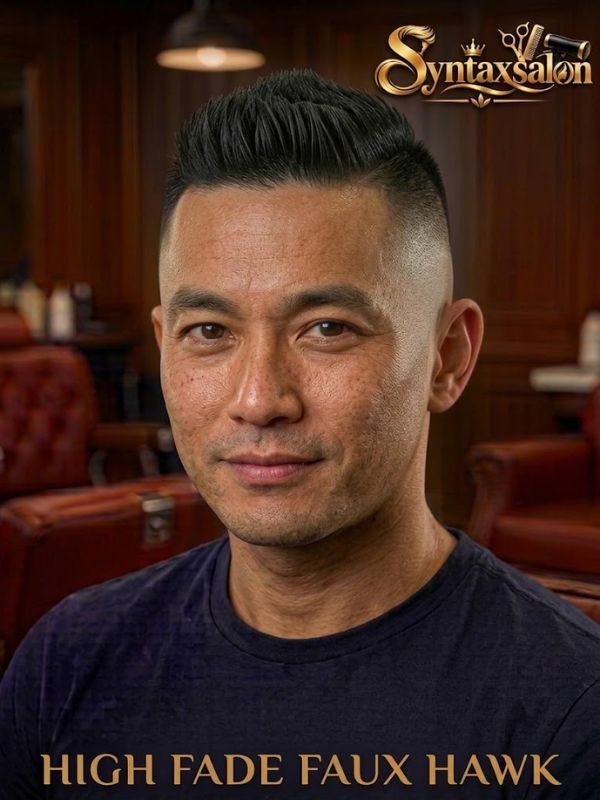 High Fade Faux Hawk
