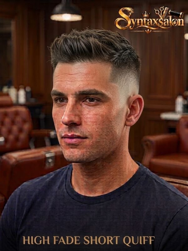 High Fade Short Quiff