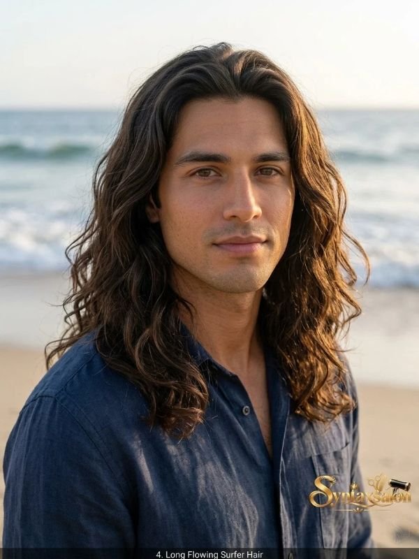 Long Flowing Surfer Hair