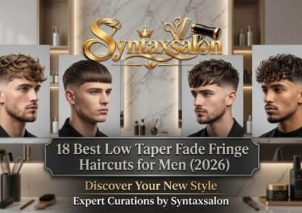 Low Taper Fade Fringe Haircuts for Men