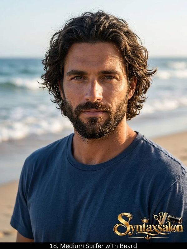Medium Surfer with Beard