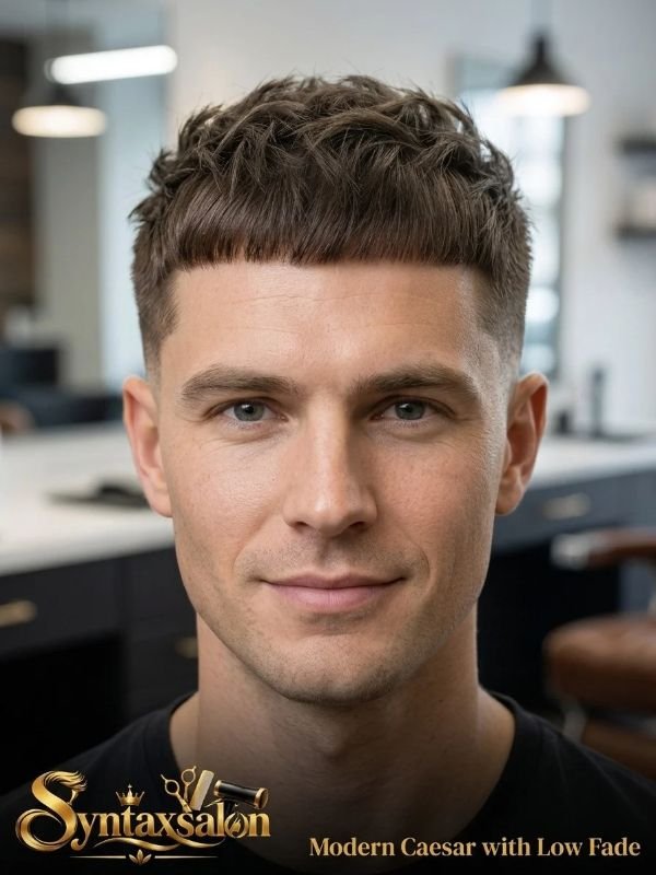 Modern Caesar with Low Fade