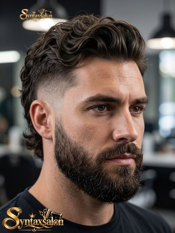 Taper fade modern mullet