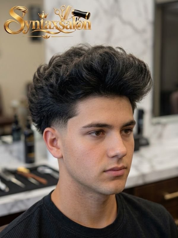 Textured Fluffy Hairstyle for Added Depth