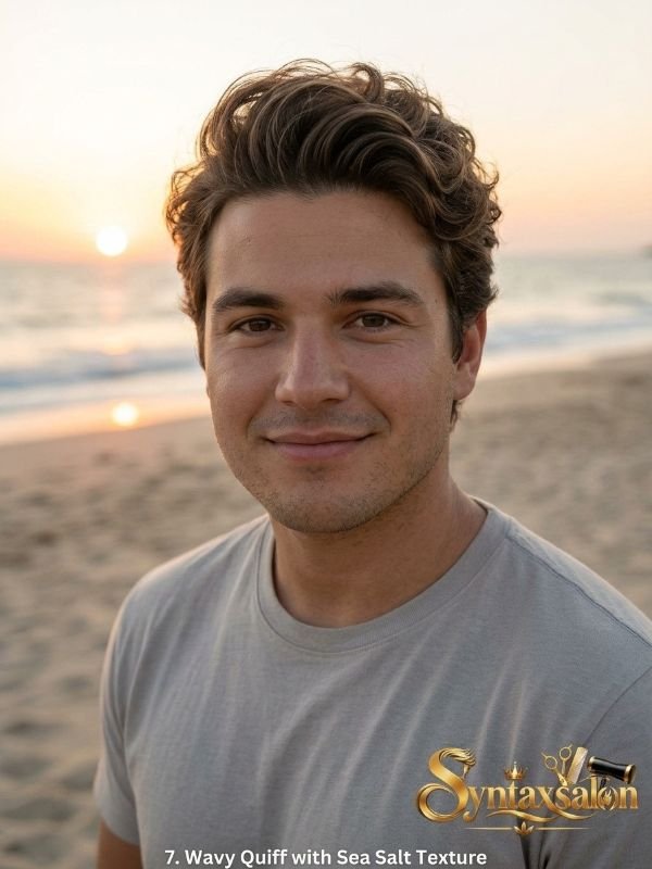 Wavy Quiff with Sea Salt Texture