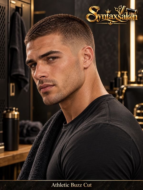 athletic buzz cut