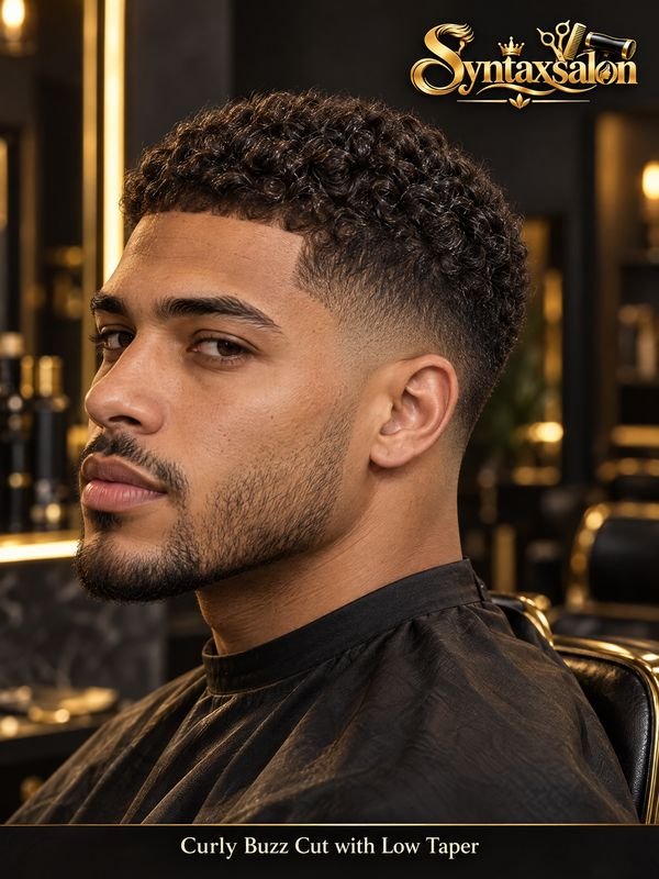 curly buzz cut