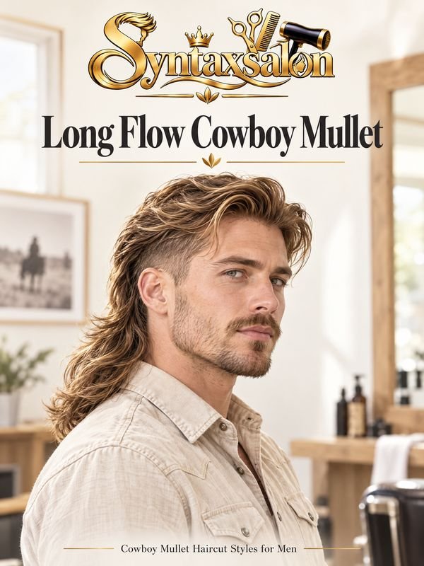 long flow cowboy mullet