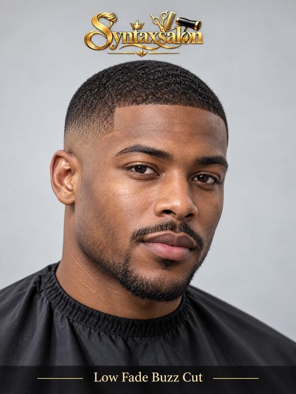 low fade buzz cut