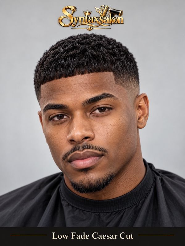 low fade caesar cut