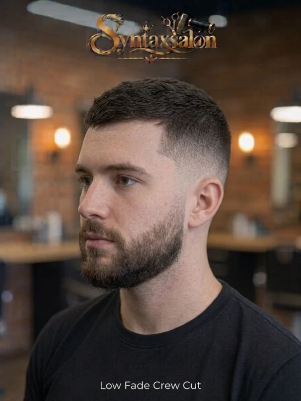 low fade crew cut