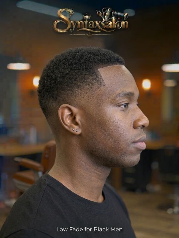 low fade for black men