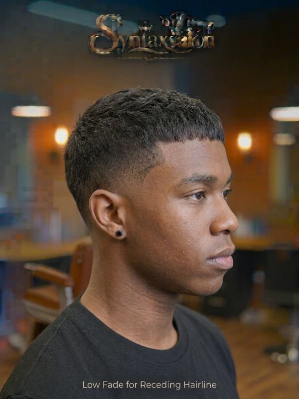low fade for receding hairline
