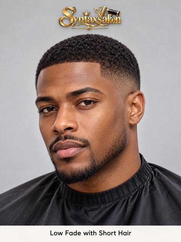 low fade with short hair