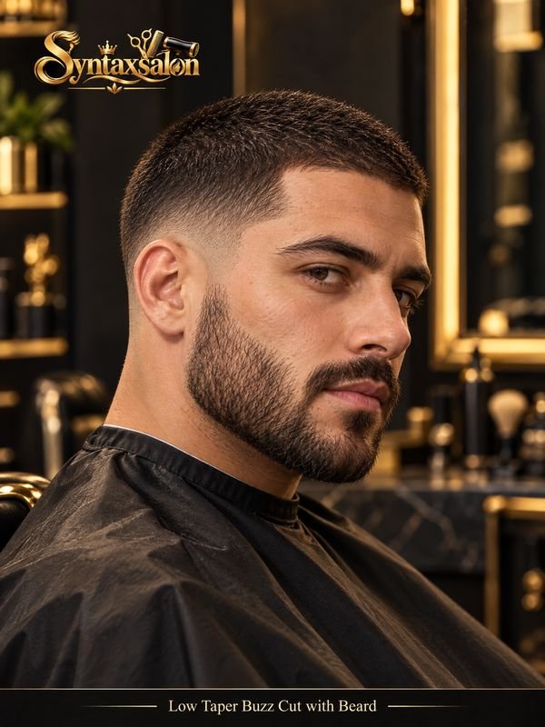 low taper buzz cut