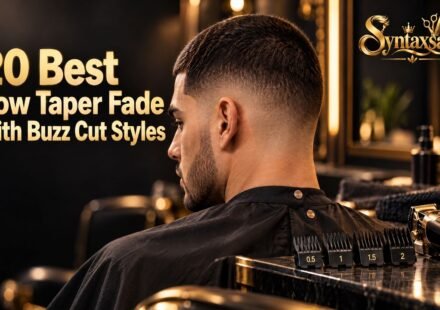 low taper fade with buzz cut