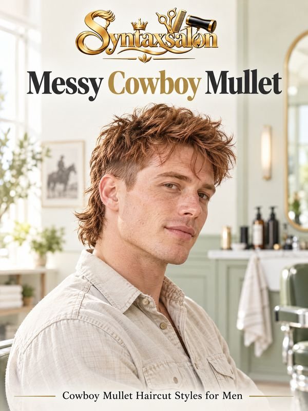 messy cowboy mullet