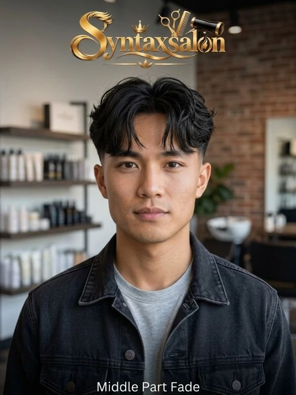 middle part fade