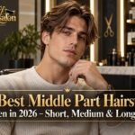 middle part hairstyles