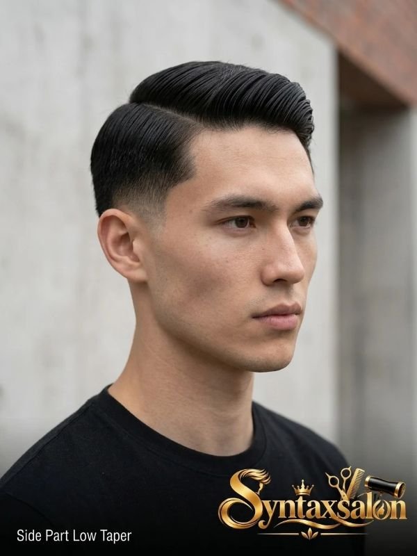 side part low taper